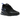 Nike Air Max 270 Black Royal Midnight Navy baskets vue latérale avec empeigne en mesh noir, détails bleu roi et la grande unité 270 Air au niveau du talon.