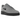 Nike Air Force 1 '07 Low Jewel Cool Grey Black baskets en vue latérale angulaire avec empeigne en cuir gris, swoosh Jewel noir et semelle intermédiaire blanche