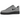Nike Air Force 1 '07 Low Jewel Cool Grey Black baskets en vue latérale avec empeigne en cuir gris et logo swoosh noir en relief