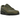 Nike Air Max 90 Reflective Swoosh Medium Olive baskets vue latérale avec empeigne vert olive, swoosh réfléchissant et unité Air visible au talon
