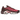 Nike Air Max Plus Burgundy Crush baskets vue latérale avec empeigne en mesh bordeaux, détails ondulés et logo Nike Swoosh noir sur le côté