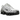 Nike Shox TL Metallic Silver Wolf Grey baskets vue latérale avec empeigne en mesh argenté brillant et les colonnes d'amorti Shox caractéristiques.