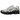 Nike Shox TL Metallic Silver Wolf Grey baskets en vue latérale avec une tige argentée métallique, son amorti mécanique caractéristique et swoosh noir