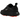 Nike Mind 002 Black Hyper Crimson baskets vue latérale, empeigne noire avec détails rouge vif, laçage classique et semelle extérieure robuste