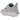 Nike Mind 002 Light Smoke Grey baskets vue latérale avec empeigne en tissu gris, détails blancs, semelle en caoutchouc et logo Nike swoosh visible