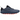 Nike Mind 002 Thunder Blue Chrome baskets vue sous un angle dynamique avec des nuances bleu marine, des détails chromés et une semelle en gomme stylée