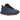 Nike Mind 002 Thunder Blue Chrome baskets vue latérale avec empeigne en mesh bleu foncé, détails chromés, lacets blancs et semelle en caoutchouc.