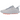 Nike Mind 002 Football Grey baskets en vue angulaire avec tige en mesh gris, détails synthétiques, lacets classiques et semelle extérieure robuste