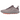 Nike Mind 002 Light Violet Ore baskets vue sous angle avec empeigne violet clair, semelle intermédiaire blanche et détails gris avec lacets