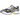 Nike Air Peg 2K5 Opti Yellow Metallic Silver baskets de profil avec des détails jaunes, des superpositions argentées et une semelle blanche