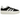 Adidas Gazelle Bold Core Black White baskets en vue latérale avec empeigne en daim noir, talon en cuir blanc et semelle plateforme épaisse