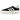 Adidas Gazelle Bold Core Black White baskets en vue latérale angulaire avec empeigne en daim noir, bandes blanches iconiques et semelle plateforme.
