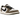 Air Jordan 1 Retro Low OG Medium Olive baskets en profil avec des détails vert olive, une base blanche et le logo Swoosh noir classique