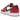 Air Jordan 1 Retro Low OG Chicago (2025) baskets en vue latérale classique, mettant en valeur l'empeigne en cuir rouge et blanc avec le logo Swoosh noir