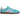Adidas Handball Spezial Pulse Aqua Clear Pink baskets en profil latéral avec tige en daim bleu, bandes rose crantées et semelle en gomme