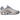 Nike Shox R4 Cement Grey Black baskets vue de profil avec empeigne grise et noire caractéristique et semelle amortissante Shox visible au talon.