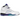 Air Jordan 5 Retro Grape 2025 baskets en profil classique avec empeigne en cuir blanc, détails violets et turquoise et une semelle iconique.