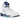 Air Jordan 5 Retro Grape 2025 baskets en vue latérale avec empeigne en cuir blanc, accents violets, unité Air visible et semelle extérieure translucide