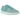 Air Jordan 1 Retro Low OG Washed Teal baskets vue latérale avec base gris clair, superpositions vert menthe et Swoosh noir sur semelle blanche