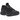 Nike Air Max Dn Roam Black Metallic Silver baskets vue sous angle avec empeigne noire et details argent metallique