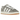 Adidas Campus 00s Grey White baskets vue sous angle avec tige en daim gris, bandes blanches et lacets larges
