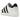 Adidas AdiFOM Superstar White Black baskets vue en angle avec une tige en mousse blanche moulée, trois bandes noires et semelle en caoutchouc.