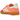 Adidas Gazelle Indoor Beam Orange baskets en vue sous angle avec tige en suède orange, détails en cuir blanc et semelle en gomme