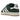 Adidas Campus 00s Forest Glade baskets en vue latérale inclinée avec une tige en daim vert, des lacets blancs et des bandes iconiques