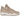 Air Jordan 4 Retro Cozy Girl baskets profil latéral avec tige en daim crème, unité Air visible dans la semelle et détails en cuir clair