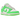 Nike Dunk Low Green Strike baskets vue latérale avec empeigne en cuir blanc, détails verts, logo swoosh et semelle plate classique.