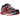 Nike Zoom Vomero 5 Metallic Silver University Red baskets en vue latérale avec empeigne en mesh argenté, détails rouges et semelle Zoom