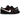 Nike SB Dunk Low Bronx Girls Skate baskets en vue latérale avec une tige en daim noir, des lacets blancs et une semelle en caoutchouc