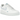 Nike Air Force 1 Low 07 White Aegean Storm baskets vue latérale avec tige en cuir blanc, virgule bleu Aegean Storm et semelle intermédiaire blanche