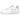 Nike Air Force 1 Low 07 White Aegean Storm baskets en vue latérale avec empeigne en cuir blanc, logo swoosh bleu distinctif et semelle assortie.