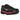 Nike Zoom Vomero 5 Black Metallic University Red baskets en vue latérale avec empeigne noire, détails métallisés et swoosh rouge vif.
