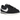 Nike Cortez Premium Black Sail baskets vue latérale avec empeigne en cuir noir, semelle blanche et le célèbre logo Swoosh blanc