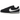 Nike Cortez Premium Black Sail baskets vue latérale avec empeigne en cuir noir, semelle intermédiaire blanche et logo Nike Swoosh blanc