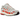 Nike P-6000 Light Bone Picante Red baskets en vue latérale avec mesh crème, superpositions en cuir et détails Swoosh rouge vif