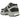 Nike Zoom Vomero 5 Dark Smoke Grey Vachetta baskets vue angulaire avec tige en mesh gris, détails synthétiques et semelle intermédiaire beige