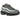 Nike Air Max 95 Cool Grey Sundial baskets en vue latérale présentant une empeigne grise multicouche avec des accents jaune soleil et une unité Air.