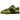 Nike Dunk Low Retro QS Halloween Skull baskets en vue angulaire avec tige en daim gris, détails en cuir noir et crâne brodé sur le talon