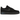 Nike Air Force 1 Low 07 Black University Blue baskets vue latérale avec empeigne noire, swoosh bleu ciel et semelle intermédiaire blanche