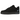 Nike Air Force 1 Low 07 Black University Blue baskets vue latérale avec empeigne noire, détails bleu vif sur le swoosh et semelle intermédiaire blanche.