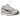 Nike Zoom Vomero 5 Metallic Silver Platinum Violet baskets vue latérale avec détails argentés métalliques, mesh aéré et touches de violet.