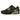 Nike Air Max 90 Premium Skunk baskets vue latérale dans des tons vert et violet avec tige en daim, lacets blancs et unité Air visible au talon