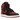 Air Jordan 1 Retro High 85 OG Bred baskets vue latérale avec empeigne en cuir rouge et noir classique, semelle intermédiaire blanche et semelle rouge