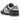 Nike Dunk Low Medium Ash Violet Snakeskin baskets vue latérale avec cuir à motif peau de serpent violet foncé et semelle contrastante.