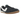 Nike Moon Shoe SP Jacquemus Off Noir baskets vue latérale avec empeigne en tissu noir, empiècements en daim et semelle extérieure gaufrée en gomme.