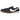 Nike Moon Shoe SP Jacquemus Off Noir baskets vue latérale détaillée avec des empiècements en daim noir et un système de laçage unique.