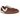 Nike Moon Shoe SP Jacquemus Fauna Brown baskets vue latérale avec empeigne marron, système de laçage unique et semelle extérieure en caoutchouc beige